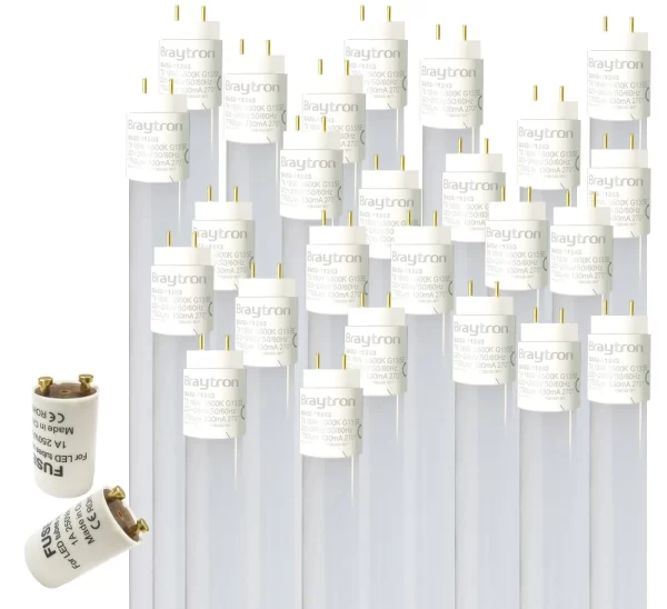 Null 25x T8 LED Glas Röhre Tube Leuchtstoffröhre Inkl. LED Starter 120cm Neutralweiß 4