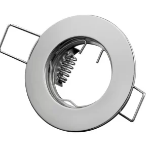Led-line Einbaustrahler Einbaurahmen Rund Ø50mm Bohrloch Eisen Inkl. GU5.3 Fassung Weiß Für 35mm LED 11