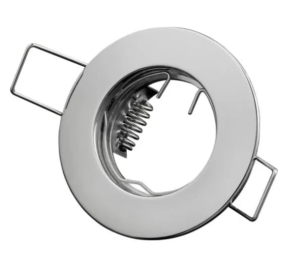 Led-line Einbaustrahler Einbaurahmen Rund Ø50mm Bohrloch Eisen Inkl. GU5.3 Fassung Weiß Für 35mm LED 3