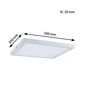 Paulmann LED Panel Atria Eckig 300x300mm 2700K Weiß Matt Dimmbar 70871 19