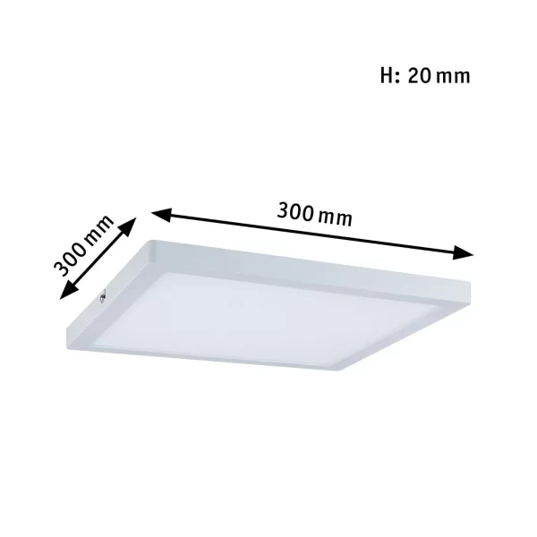 Paulmann LED Panel Atria Eckig 300x300mm 2700K Weiß Matt Dimmbar 70871 7
