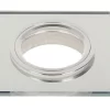 Led-line Einbaustrahler GU10 Einbaurahmen Glas Ultra Flach (10mm) Ø75mm GU10 5W Neutralweiß LED Silber Eckig 4