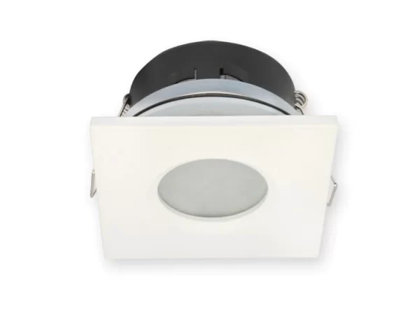 Led-line IP44 Deckenleuchte Einbaurahmen Wasserdicht Einbaustrahler Eckig Chrom Alu 4