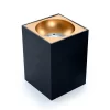 Braytron Deckenleuchte Aufbaustrahler 100x100mm GU10 5W Neutralweiß LED Eckig Schwarz/Gold 4