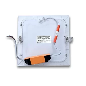 Braytron 5x 18W LED Panel 225 X 225mm Einbaustrahler Spot Einbauleuchte Warmweiß 1360 Lm Deckenleuchte Eckig 19