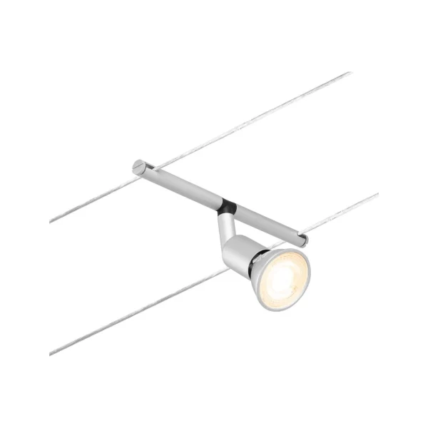 Paulmann CorDuo Seilsystem Sheela Einzelspot GU5,3 Max. 10W Schwarz Matt#Chrom 94451 6
