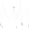 Null Licht-Erlebnisse XXL Vintage Pendellampe Weiß 5-flammig E27 Industrie Hängeleuchte Loft Lampe Retro, NO1/4/859 23