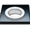 Led-line Einbaustrahler GU10 Einbaurahmen Glas Einbauleuchte Ø75mm Bohrloch Für LED Schwarz Eckig 25