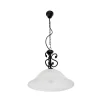 Null Hängelampe DOROTHEA Alabaster Glas Metall Landhaus 2
