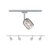 Paulmann URail Schienenspot Blossom Basisset G9 Max. 4x10W Dimmbar 230V Chrom Matt#Chrom#Rauchglas 96899 2