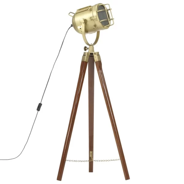 VidaXL Stativlampe Schwarz Mango Massivholz 97 Cm 3
