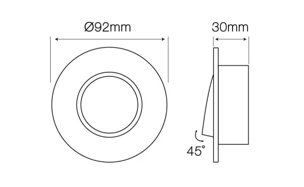 Led-line Einbaustrahler GU10 Ø80mm Bohrloch Alu GU5.3 Fassung Für LED 50mm LED G4 MR11 MR16 SatRund 3