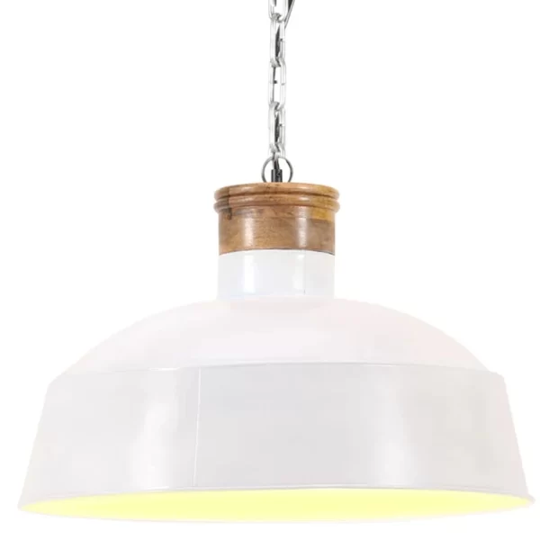 VidaXL Hängelampe Industriestil 32 Cm Weiß E27 1