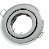 Led-line GU10 Einbaustrahler Einbaurahmen Rund Ø85mm Bohrloch Schwenkbar 35° Eisen Inkl. GU10 Fassung Chrome 2