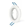 Braytron 12x Ultra Flach Einbaurahmen Rund Schwenkbar Weiß Einbaustrahler Ø76mm Mit 12x 5W GU10 LED Kaltweiß 25