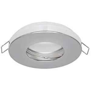 Led-line IP44 Deckenleuchte Einbaurahmen Wasserdicht Einbaustrahler Eckig Chrom + GU10 5W LED Neutralweiß 17