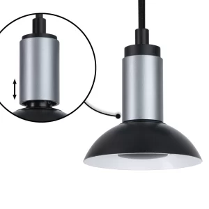 Paulmann Neordic Pendelleuchte Runa GU10 Max. 20W Schwarz#Anthrazit Dimmbar 79519 21