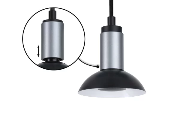 Paulmann Neordic Pendelleuchte Runa GU10 Max. 20W Schwarz#Anthrazit Dimmbar 79519 8
