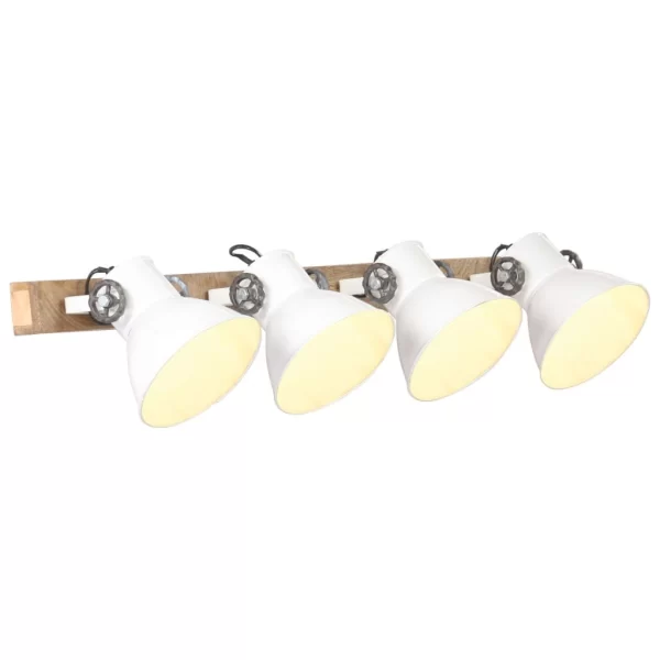 VidaXL Wandlampe Industriestil Schwarz 90×25 Cm E27 3