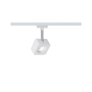 Paulmann URail LED Schienenspot Cube Einzelspot 520lm 8W 2700K Dimmbar 230V Chrom Matt#Chrom 95510 13