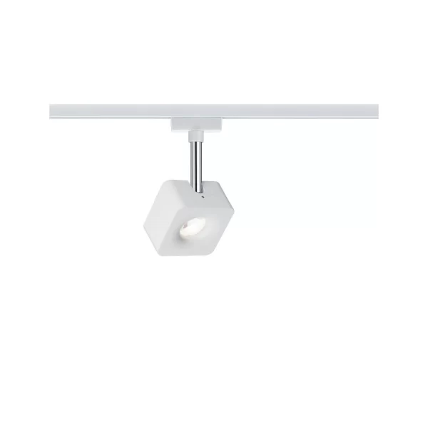 Paulmann URail LED Schienenspot Cube Einzelspot 520lm 8W 2700K Dimmbar 230V Chrom Matt#Chrom 95510 4