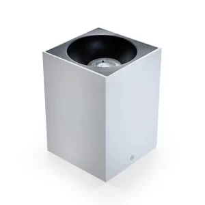 Braytron Deckenleuchte Aufbaustrahler 100x100mm GU10 5W Neutralweiß LED Eckig Schwarz/Gold 15