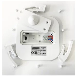 Braytron 18W LED Ø 260mm Kaltweiß 1440lm Mit Bewegungsmelder Deckenleuchte IP44 Deckenbeleuchtung Weiß 19