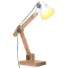 VidaXL Schreibtischlampe Industriestil Weiß Rund 58x18x90 Cm E27 2