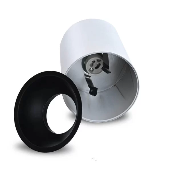 Braytron Deckenleuchte SPOTLIGHT Aufbaustrahler Aufbauleuchte Downlight Deckenlampe Weiß Rund Mit GU10 Fassung Ohne Leuchtmittel 8