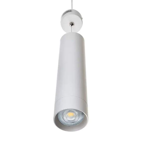 Braytron GU10 Hängeleuchte Zylinder Ø60mm X 250mm Deckenleuchte, Pendelleuchte 1-Flammig Weiss 1