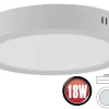 Braytron 18W LED Deckenleuchte Warmweiß 1360 Lumen Ø220mm Aufputz Lampe Eckig Decke Beleuchtung Inkl. Trafo 2