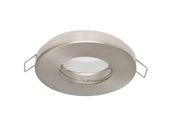 Led-line IP44 Deckenleuchte Einbaurahmen Wasserdicht Einbaustrahler Eckig Chrom + GU10 5W LED Neutralweiß 8