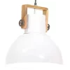 VidaXL Hängelampe Industriestil 25 W Weiß Rund 40 Cm E27 2