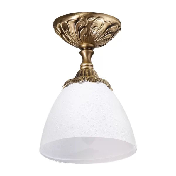 Null Jugendstil Deckenlampe In Gold Flur Bad 3
