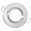 Led-line GU10 Einbaustrahler Einbaurahmen RØ70mm Bohrloch Schwenkbar 35° Aluminium Silber Sandgestrahtl 25