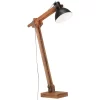 VidaXL Stehlampe Schwarz Mango Massivholz E27 4