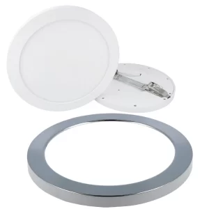 Led-line 18W LED Panel Aura Easy Fix Dimmbar IP20 Einbau Strahler Aufputz Spot Einbauleuchte Warmweiß 2700K Deckenleuchte Rund Ohne Rahmen 13
