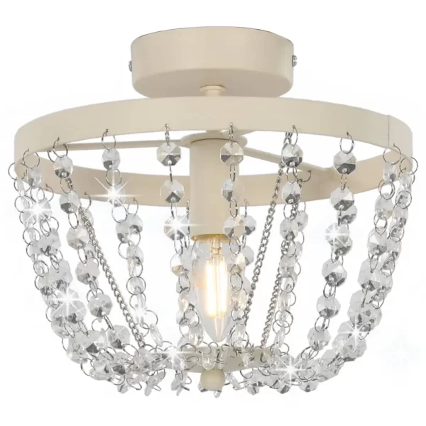 VidaXL Deckenleuchte Glas-Lampenschirme Für 3 E14 Glühlampen 7