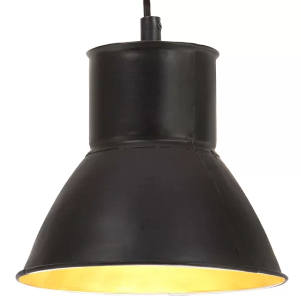 VidaXL Hängelampe 25 W Schwarz Rund 17 Cm E27 1