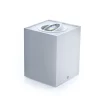 Braytron Deckenleuchte Aufbaustrahler Aufputz 80x80mm Schwenkbar 45° Eckig Weiß Mit GU10 5W LED Kaltweiß 23