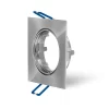 Braytron 10x Ultra Flach Einbaurahmen Eckig Edestahl Einbaustrahler 80x80mm Einbautiefe 22mm LED GU10 Fassung 4