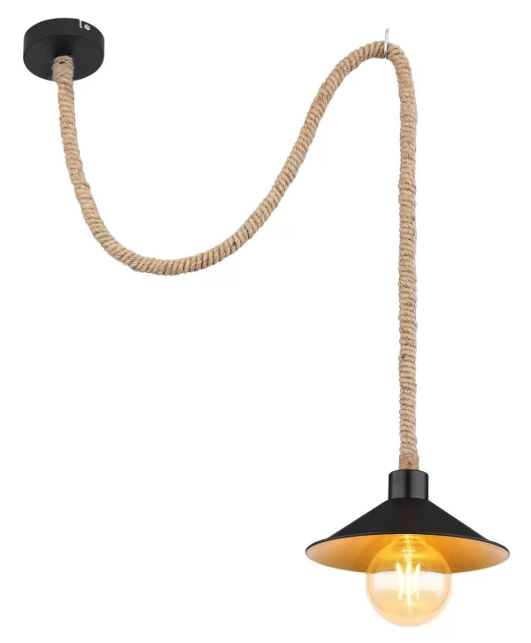 Globo Lighting Globo DIANA Hängeleuchte 15690H Metall Schwarz, 1x E27 1