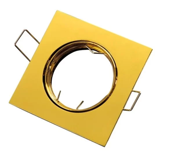 Led-line GU10 Einbaustrahler Einbaurahmen Eckig Ø75mm Bohrloch Schwenkbar 45° Aluminium Patin 5