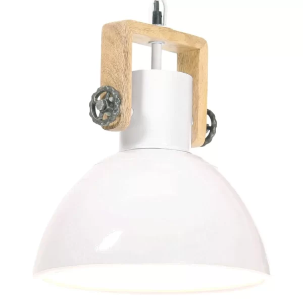 VidaXL Hängelampe Industriestil 32 Cm Weiß E27 8