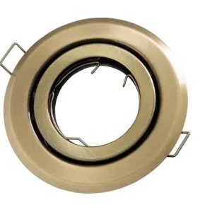 Led-line GU10 Einbaustrahler Einbaurahmen Rund Ø85mm Bohrloch Schwenkbar 35° Eisen Inkl. GU10 Fassung Chrome 11
