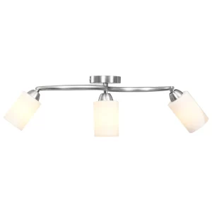VidaXL Deckenleuchte Glas-Lampenschirme Für 3 E14 Glühlampen 13