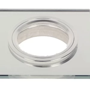 Led-line Einbaustrahler GU10 Einbaurahmen Glas Ultra Flach (10mm) Ø75mm Bohrloch Schwarz Rund 11