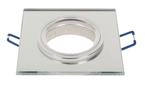 Led-line Einbaustrahler GU10 Einbaurahmen Glas Ultra Flach (10mm) Ø75mm Bohrloch Schwarz Rund 3