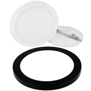 Led-line 18W LED Panel Aura Easy Fix Dimmbar IP20 Einbau Strahler Aufputz Spot Einbauleuchte Warmweiß 2700K Deckenleuchte Rund Ohne Rahmen 11
