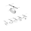 Paulmann CorDuo LED Seilsystem Circle Basisset 5x180lm 5x5W 3000K 230/12V Chrom Matt#Chrom 94475 2